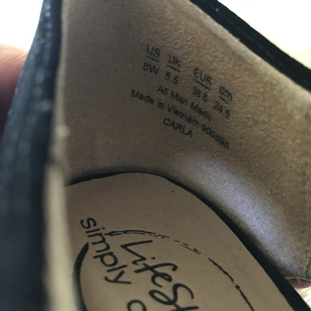 'Life Stride' Carla Peep Toe Bootie Pumps - Size 8 - Picture 8 of 8